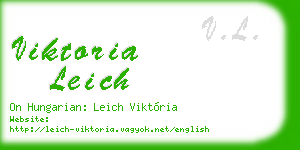 viktoria leich business card